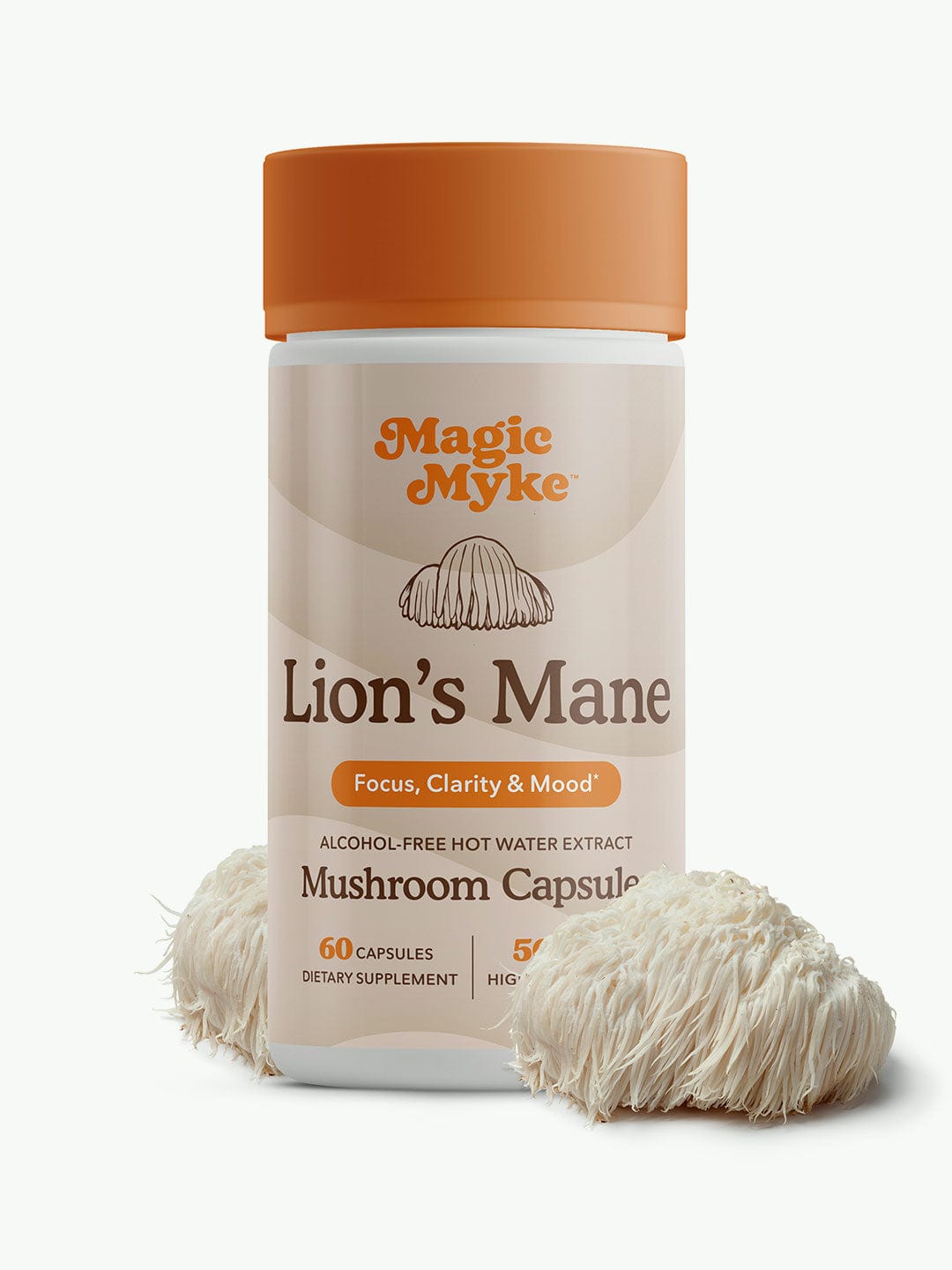 Capsules biologiques Lion’s Mane | 60 capsules de champignons à haute concentration