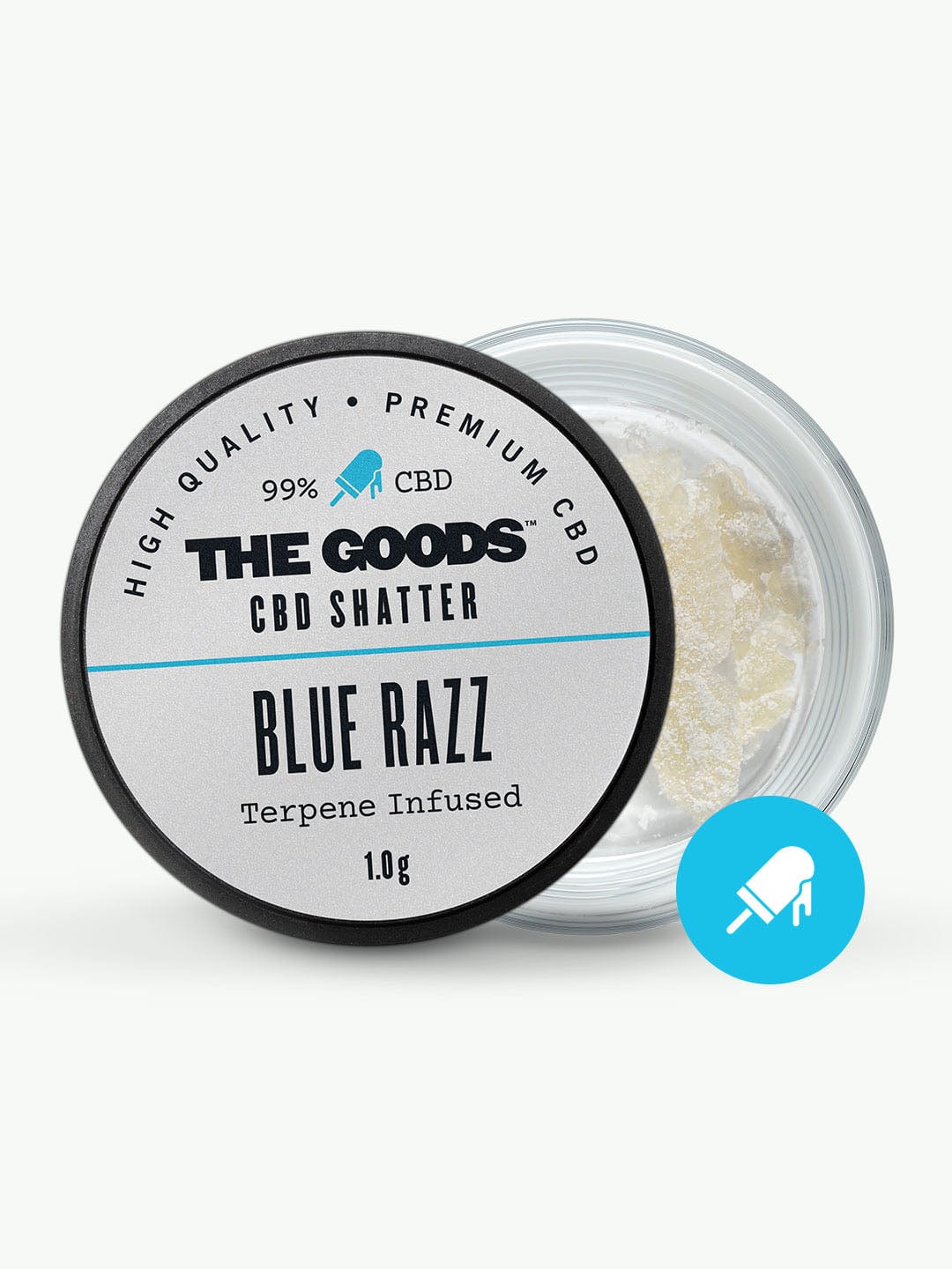 SHATTER - BLUE RAZZ (ISOLAT DE CBD 99%)