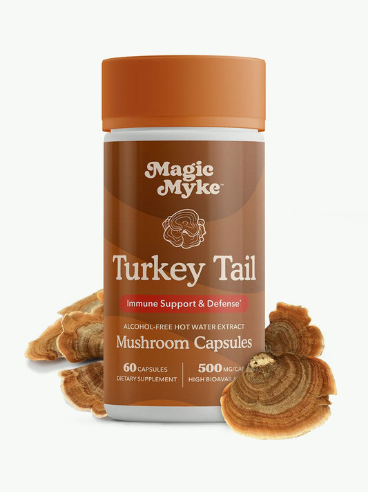 Turkey Tail – Complexe de Champignons Bio Puissant | 60 Gélules à Haute Concentration