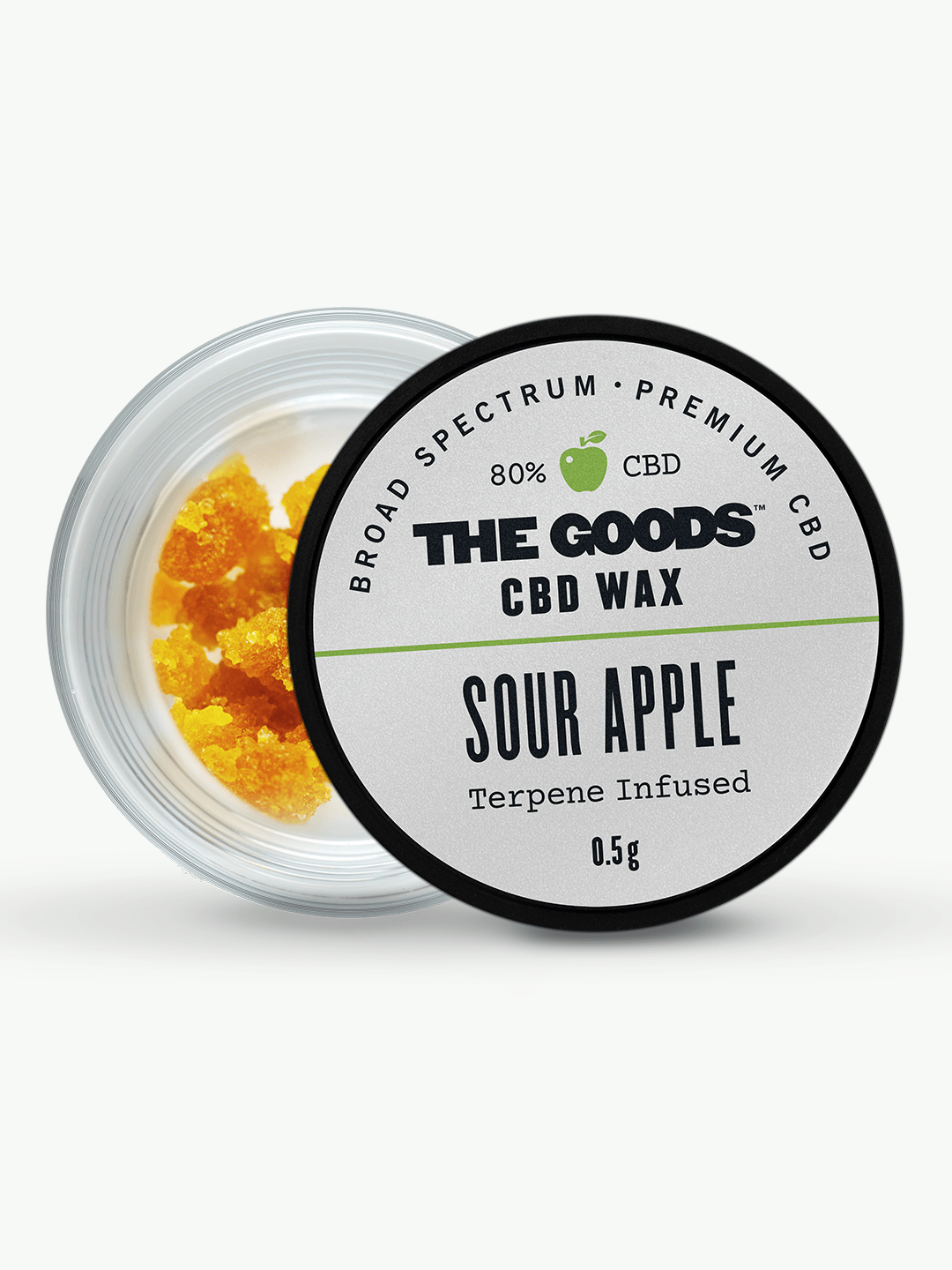 WAX CRUMBLE - SOUR APPLE (80% CBD BROAD SPECTRUM)