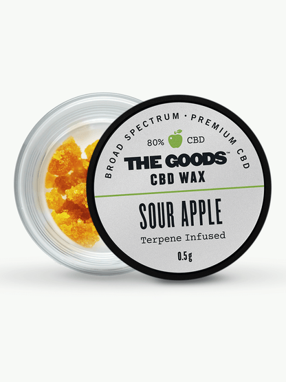 WAX CRUMBLE - SOUR APPLE (80% CBD BROAD SPECTRUM)
