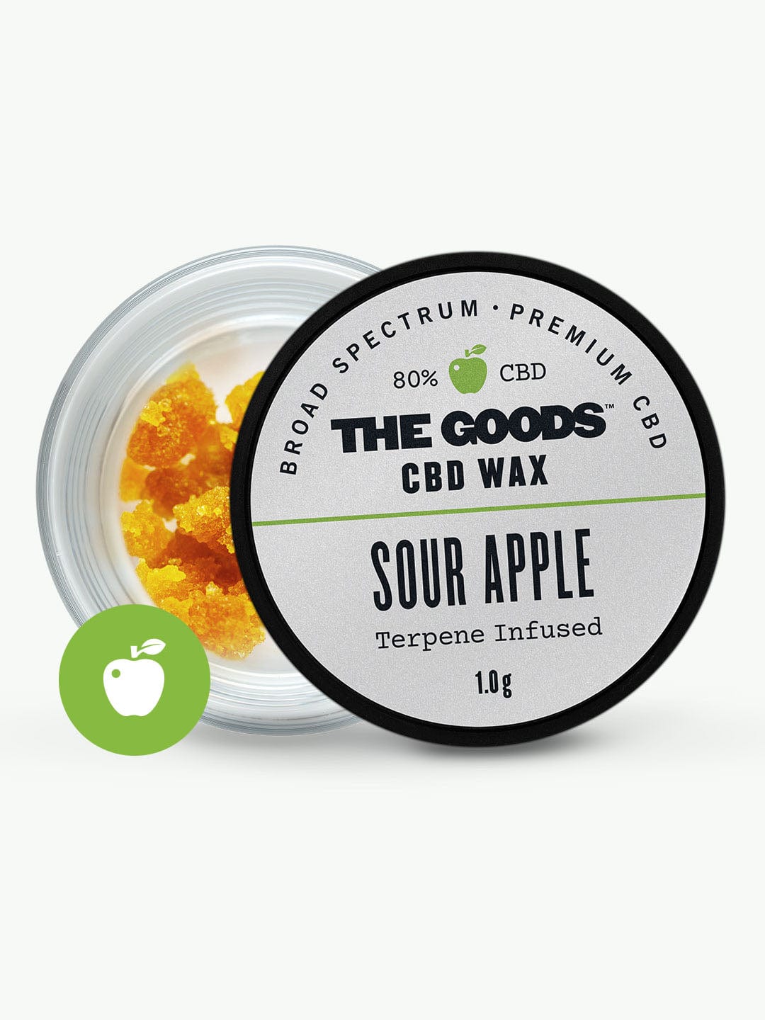 WAX CRUMBLE - SOUR APPLE (80% CBD BROAD SPECTRUM)